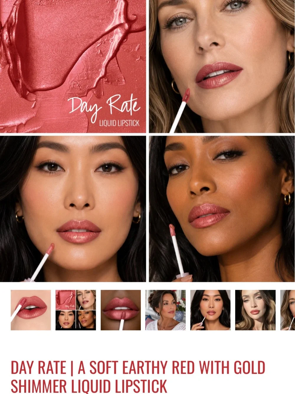 Runway Rogue Pearl Glam Liquid Lipstick by Patricia Hartmann — Day Rate